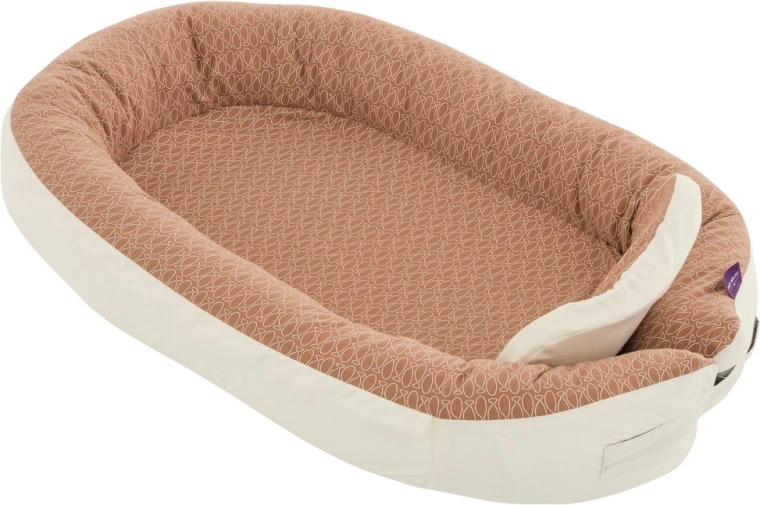 Träumeland Babynest Comfort Fische braun