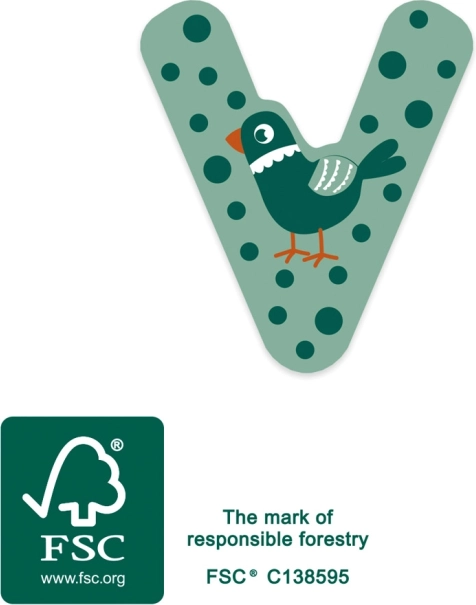 Small foot Holzbuchstabe V