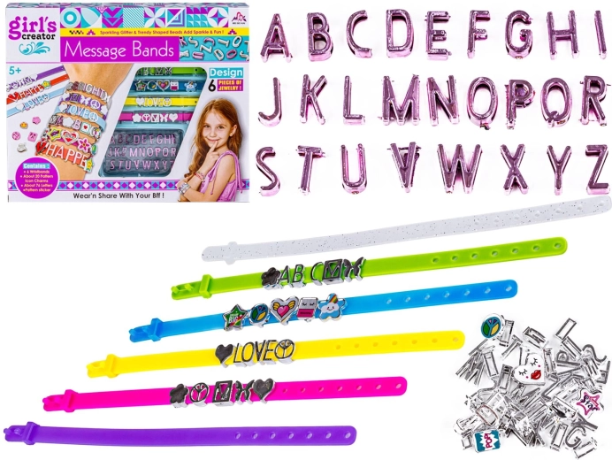 Set zum Herstellen von Armbändern mit Buchstaben