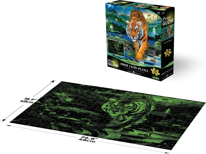 Leuchtendes Neon-Puzzle Tiger 500 Teile