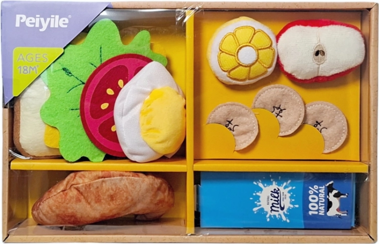 Plüsch-Küchenkiste mit Lebensmitteln – 1 Stück