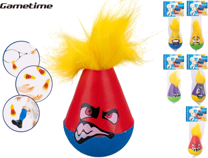 Gametime Jonglierball Monster mit Haaren 12 cm