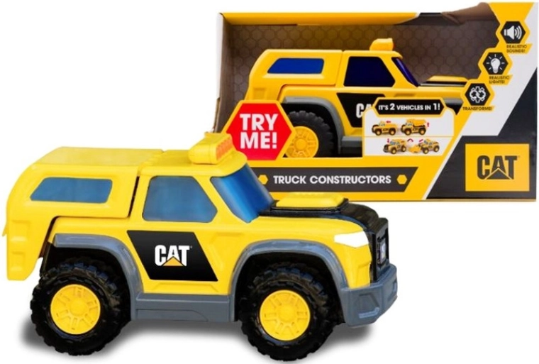 CAT 2-in-1 Rutschfahrzeug im Baustellen-Design für Kinder