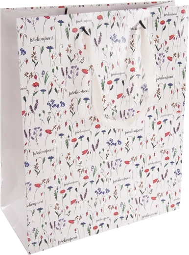 Geschenkpapiertüte Überraschung 26 × 12 × 32 cm