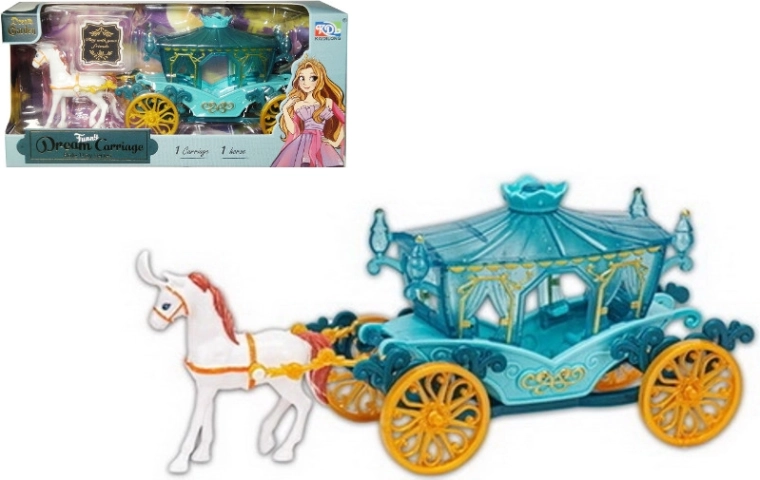 Kutsche mit Pferd für Kinder