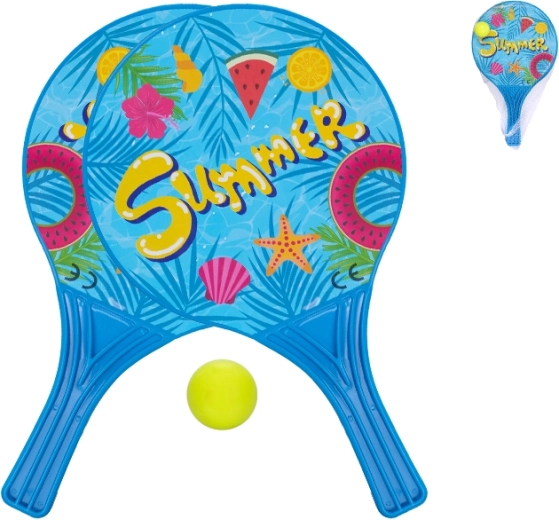 Strand-Schläger mit Ball 37,5 cm – blau
