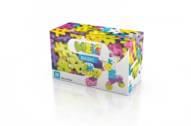 Konstruktionsspiel MELI Basic Pink 50 Teile