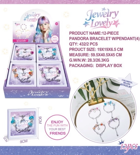 Armband mit Anhängern – Smiley, Delfin, Sternchen und Fee