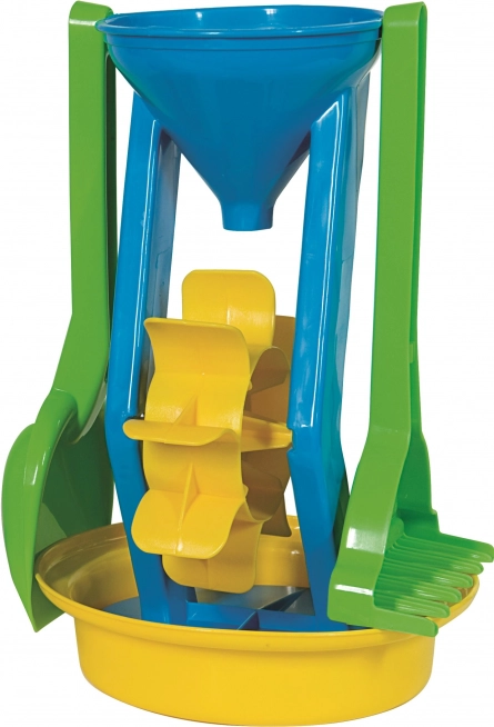 Androni Sandspielset mit Mühle, Höhe 26 cm – Blau