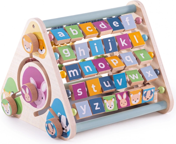 Bigjigs Toys Aktiv-Dreieck aus Holz mit Tieren