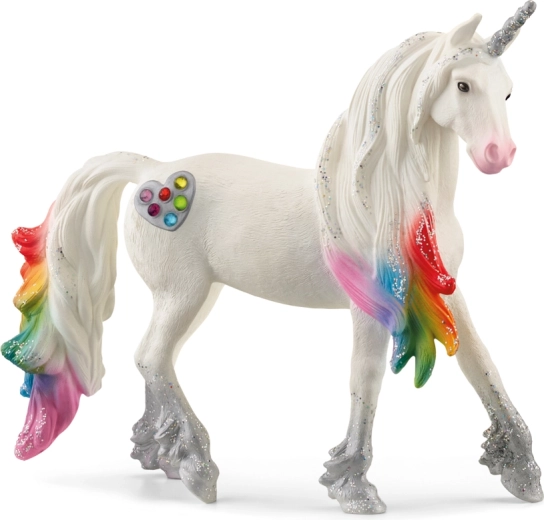 Schleich bayala Regenbogen-Einhornhengst mit Herzchen