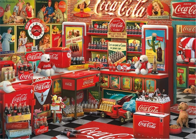 Puzzle SCHMIDT Coca-Cola – nostalgischer Laden, 1000 Teile