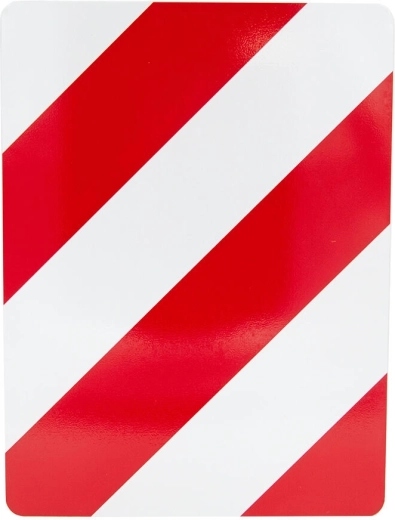 Reflektierende Warntafel 30 × 40 cm rechts, Aluminium