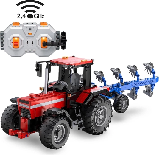 CaDA Bausatz ferngesteuerter Traktor mit Pflug 1:17