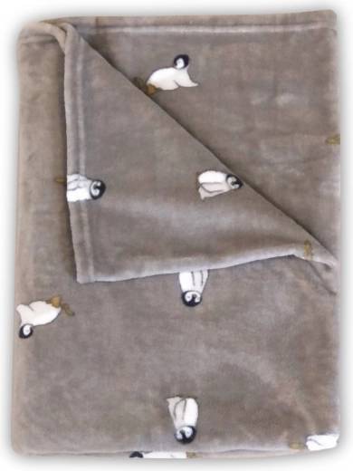 Petú Petú Decke mit Pinguinmotiv