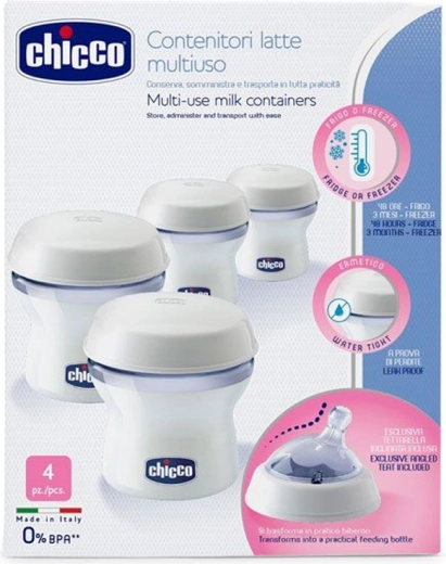 Chicco Muttermilchbehälter Natural Feeling 4 Stk.