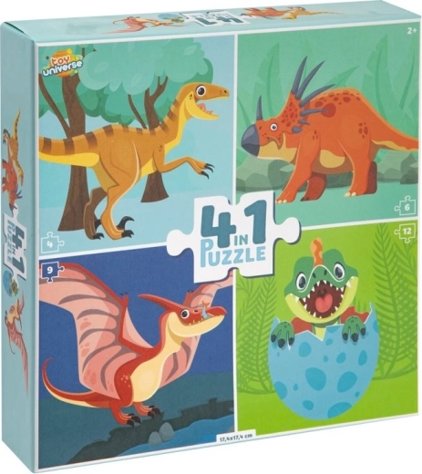 Puzzle Dinosaurier 4in1 TOY UNIVERSE
