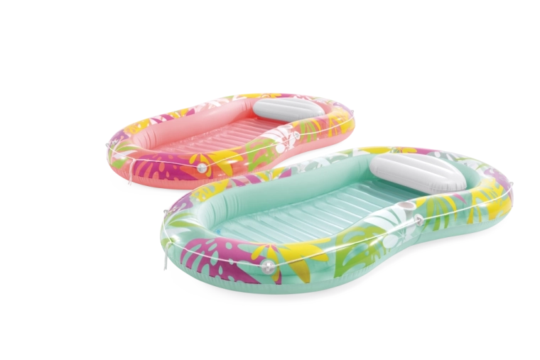 Aufblasbare Luftmatratze mit Kopfkissen Tropical Oasis