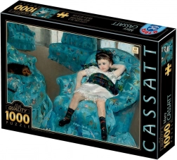 Puzzle „Kleines Mädchen im blauen Sessel“ 1000 Teile D-Toys