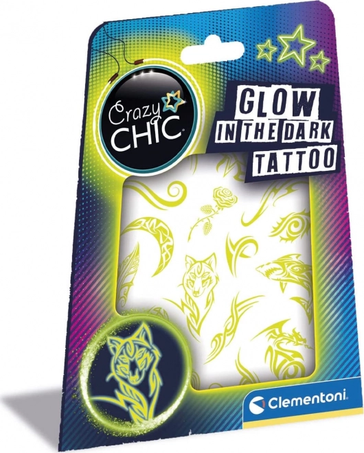 Crazy Chic Leuchtende Tattoos im Dunkeln