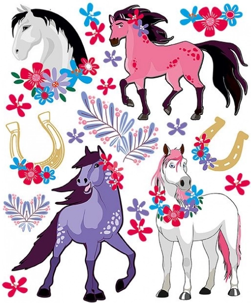 Bügelbilder Pferde – großer Bogen 20 × 30 cm