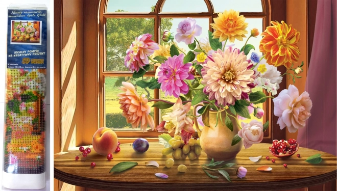 Norimpex Diamantmalerei Sommerblumenstrauß 30x40 cm