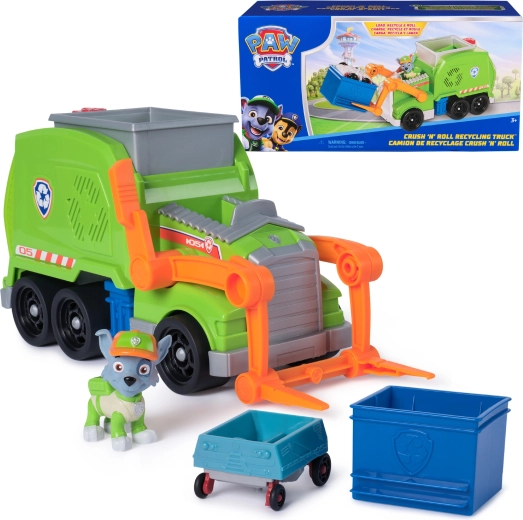PAW Patrol Recyclingauto Crush ’N’ Roll mit Rocky-Figur eco