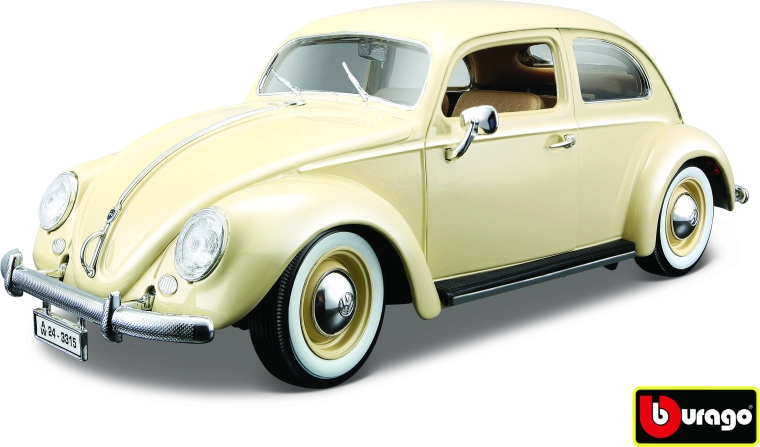 BBU Volkswagen Käfer-Beetle 1955 beigefarbenes Automodell 1:18