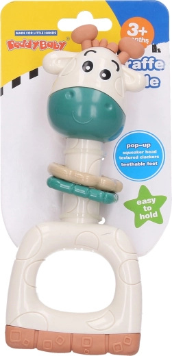 Quietschende Rassel Giraffe 16 cm