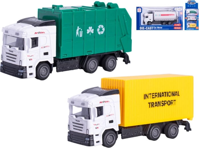 Metallisches technisches Fahrzeug 1:50 mit Rückzug, 13 cm