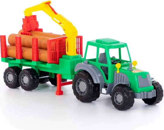 Forsttraktor Altaj mit Anhänger
