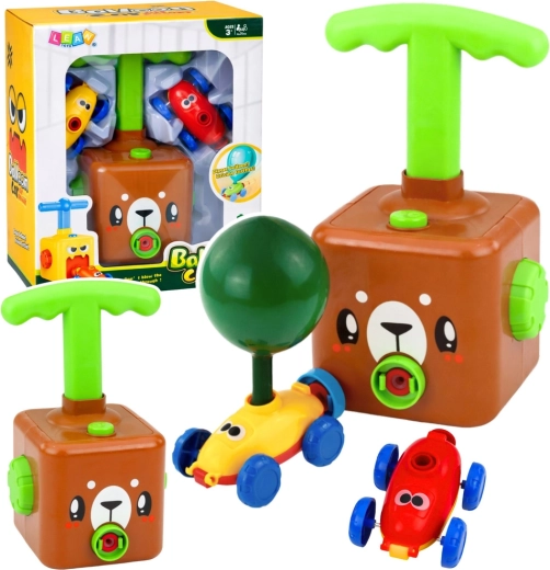 Ballon-Auto mit Bärenpumpe – edukatives Set für Kinder