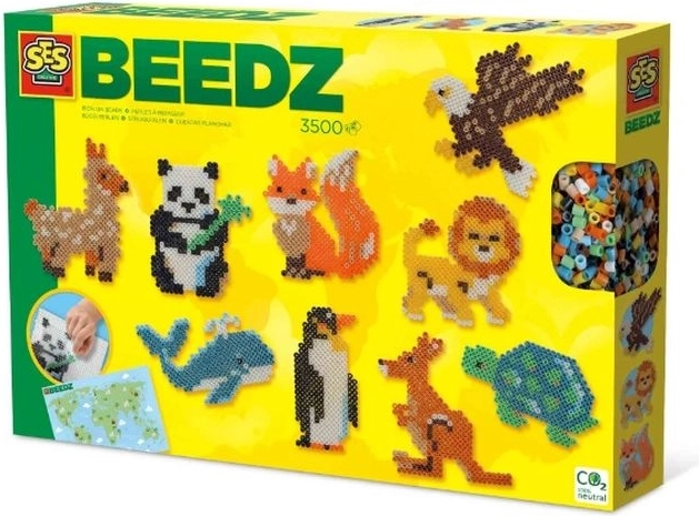 SES Creative Beedz Welt der Tiere – Bügelperlen 3500 Stk.