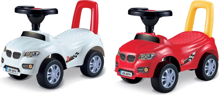 Kinder-Rutschauto mit Rückenlehne, 53 cm