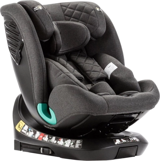 Autositz ADAMEX Trip i-Size mit drehbarer 360°-Basis (40–150 cm) grau