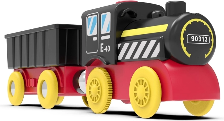 2Kids Toys dampfbetriebener Güterzug mit Batterie und Wagen – 1 Stück