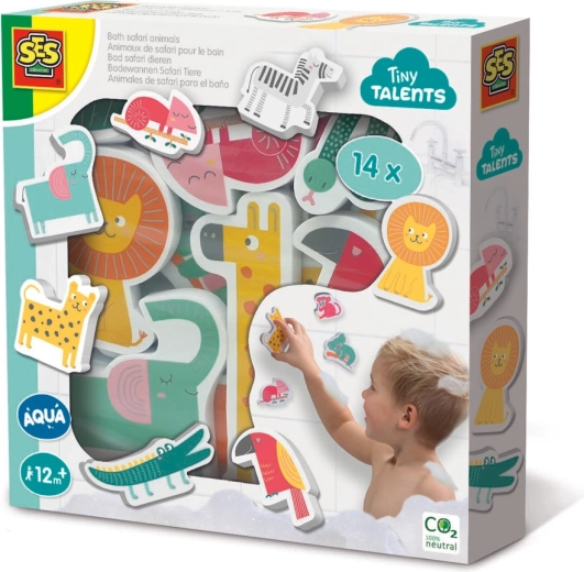 Safari-Tiere Badespielzeug-Wassersticker für die Badewanne