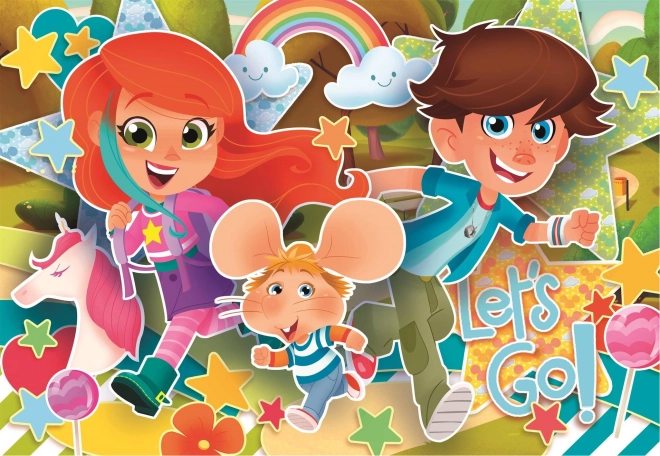 Clementoni Riesen-Bodenpuzzle Maus Gigio 40 Teile