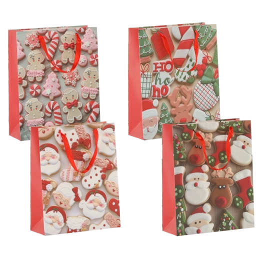 Weihnachtliche Geschenktasche XMAS 30 × 42 × 12 cm
