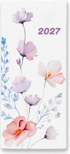 Monatskalender Flowers 2027 im PVC-Umschlag