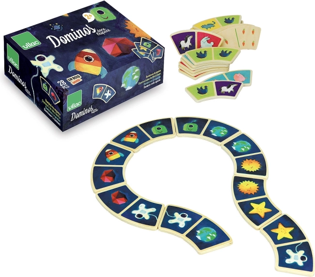 Weltraumdomino für Kinder