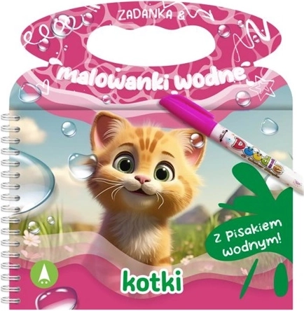 Rätsel- und Wasser-Malbuch Kätzchen