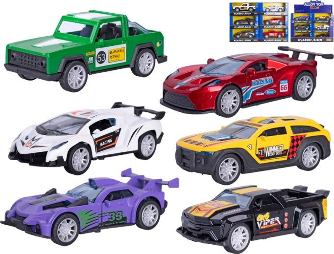 Metallenes Rennauto 13 cm mit Rückziehmotor