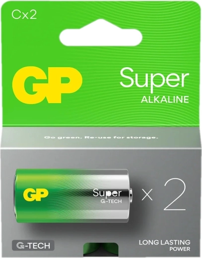 Alkaline-Batterien C LR14 GP Super, 2 Stk.