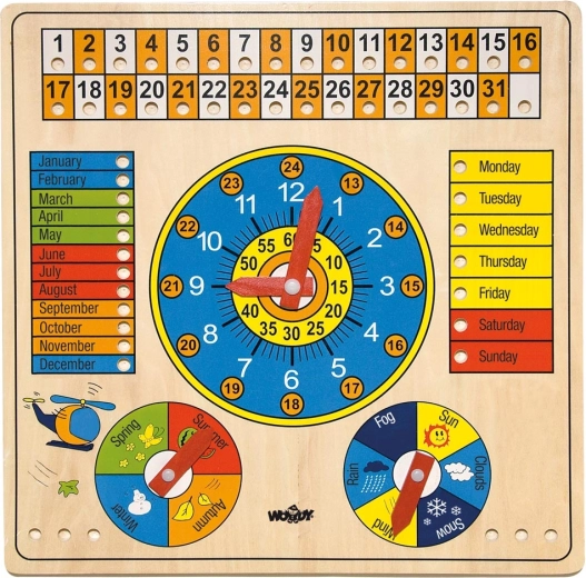 Woody multifunktionaler Kalender auf Englisch