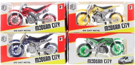Metall-Motorrad in Schachtel – 1 Stück