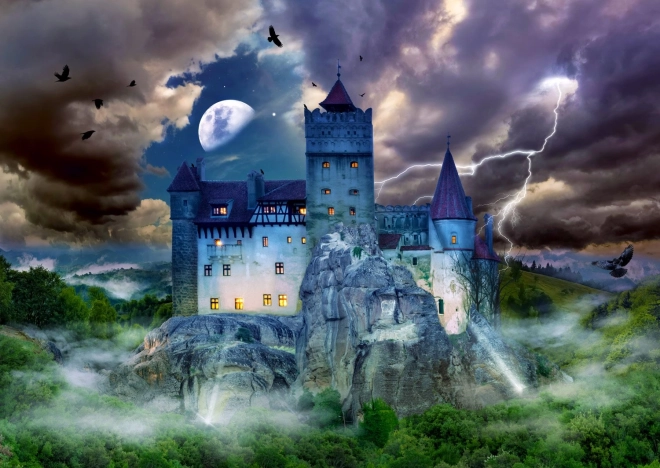 Puzzle Spuknacht auf Draculas Burg 1000 Teile