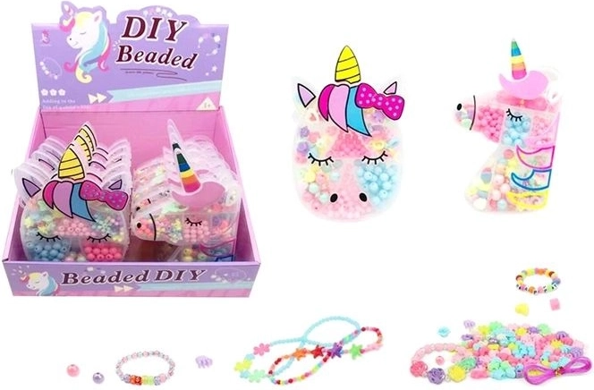 Unicorn-Perlen – Schmuck-Bastelset im Einhorn-Box