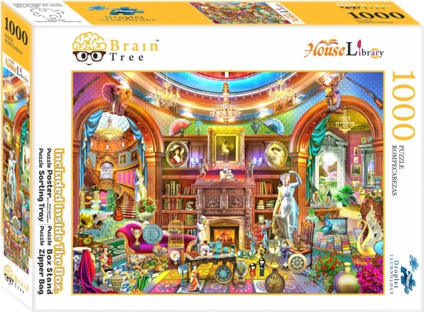 Brain Tree Puzzle Heimische Bibliothek 1000 Teile