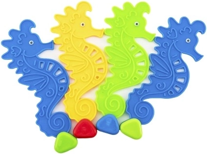 Lustige Tauch-Seepferdchen für Wasser – Set mit 4 Stück, 15 cm